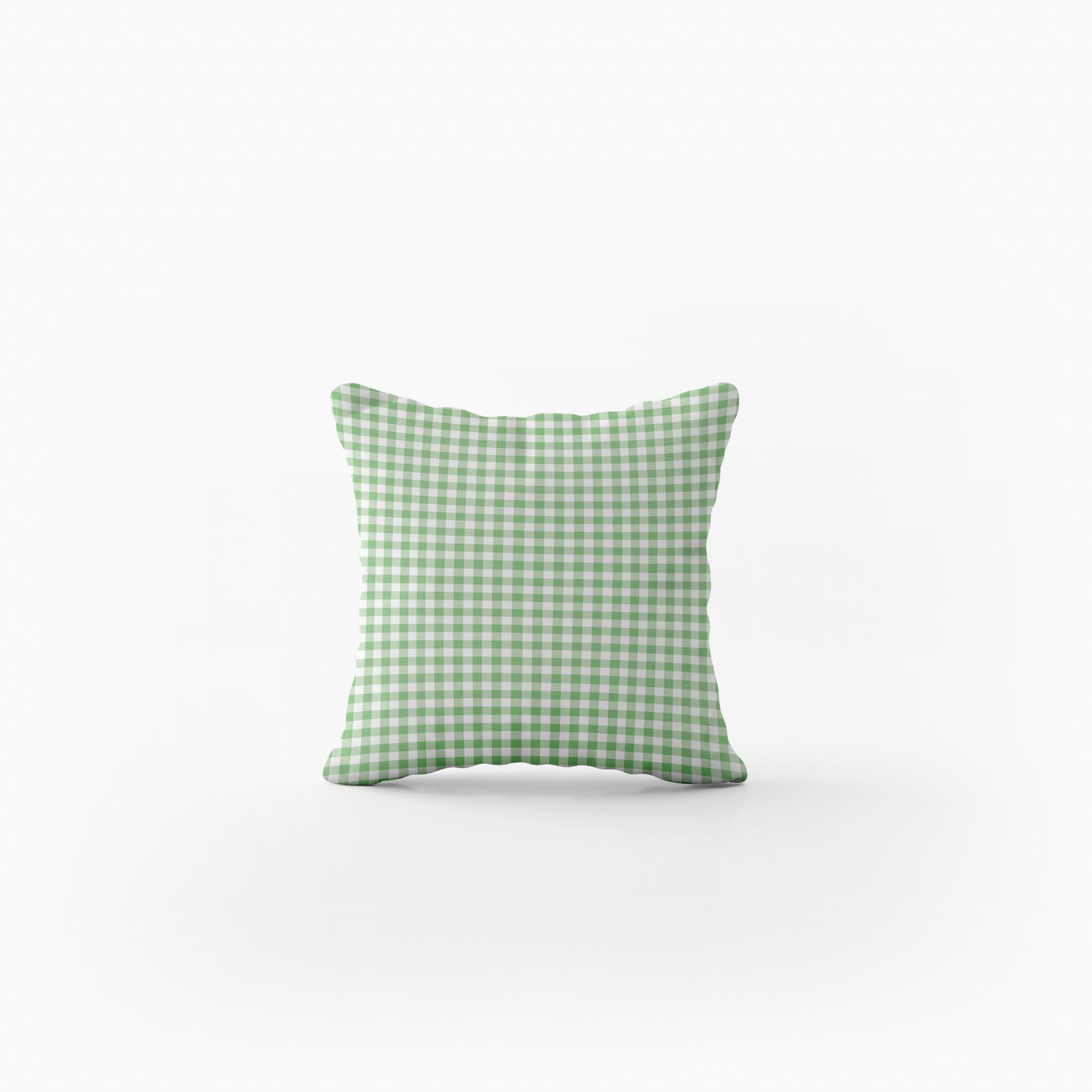 Funda de cojin vichy verde Funda de cojin vichy verde