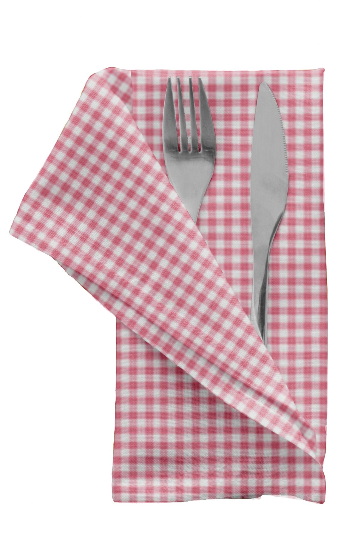 Servilleta vichy rosa fresa