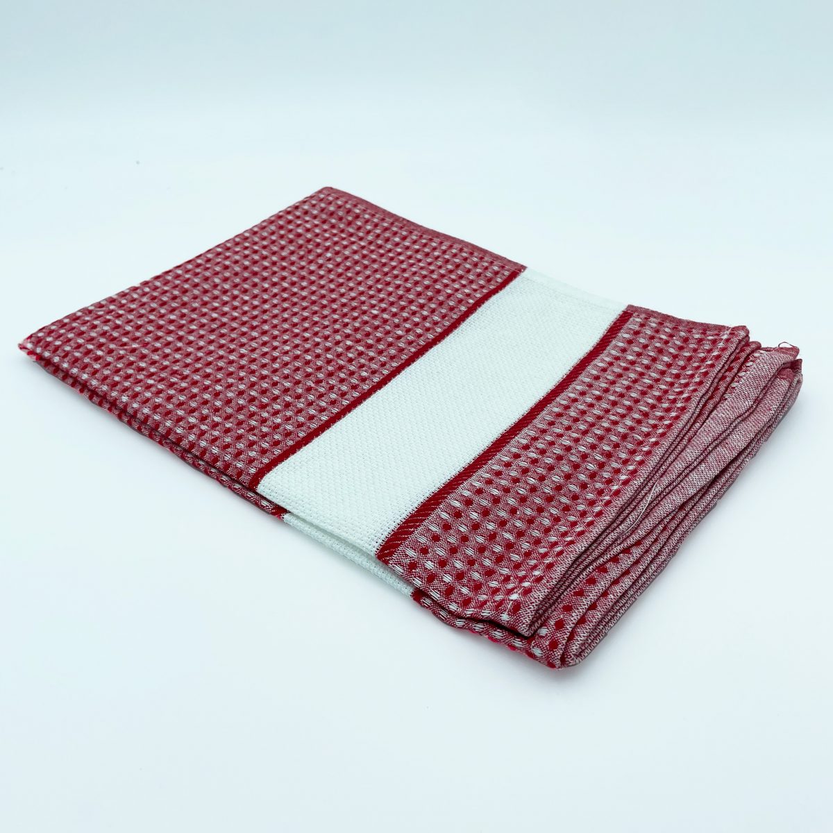 Paños de cocina para bordar Paño de cocina para hacer punto de cruz color rojo