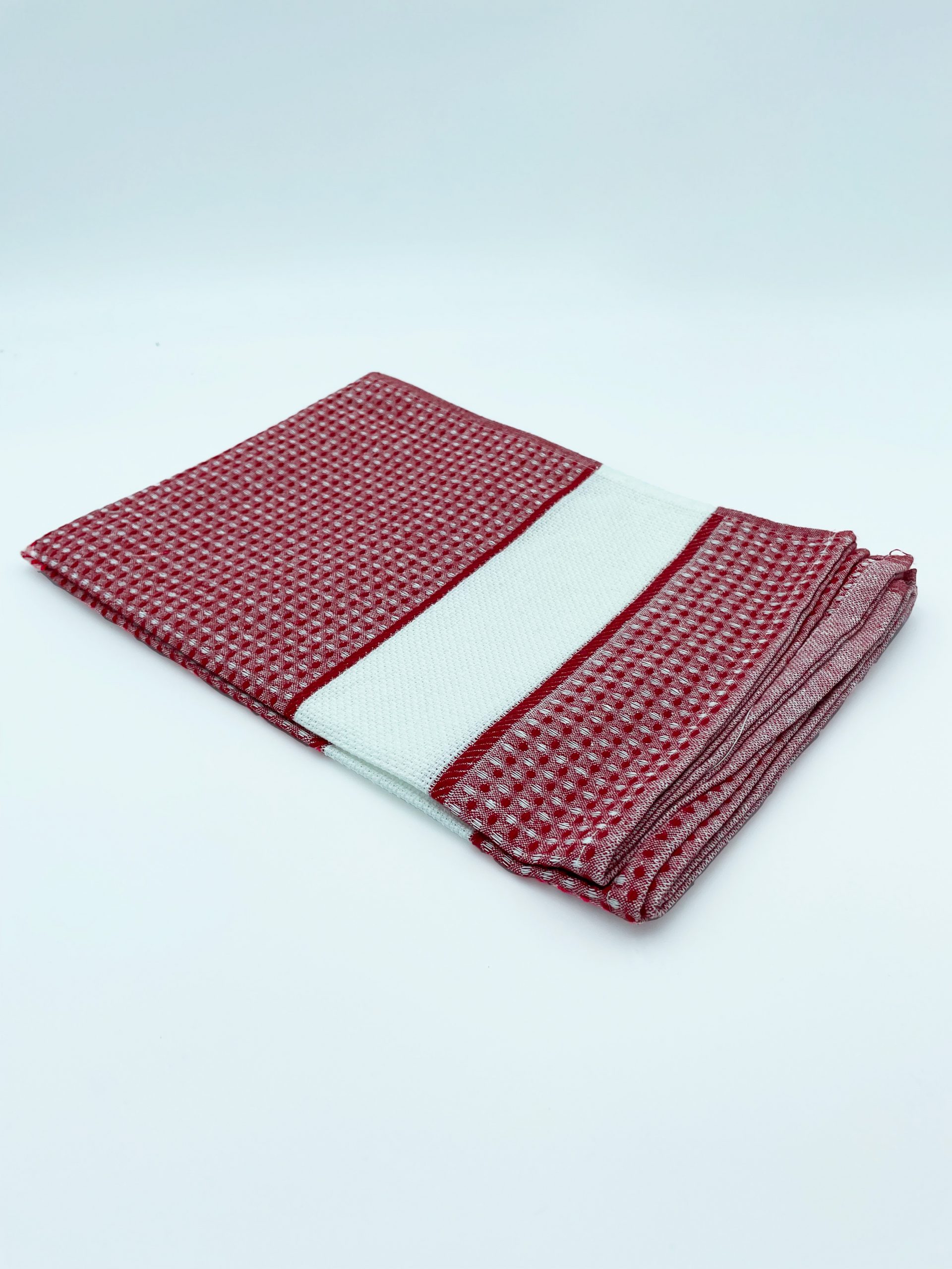 Paños de cocina para bordar Paño de cocina para hacer punto de cruz color rojo