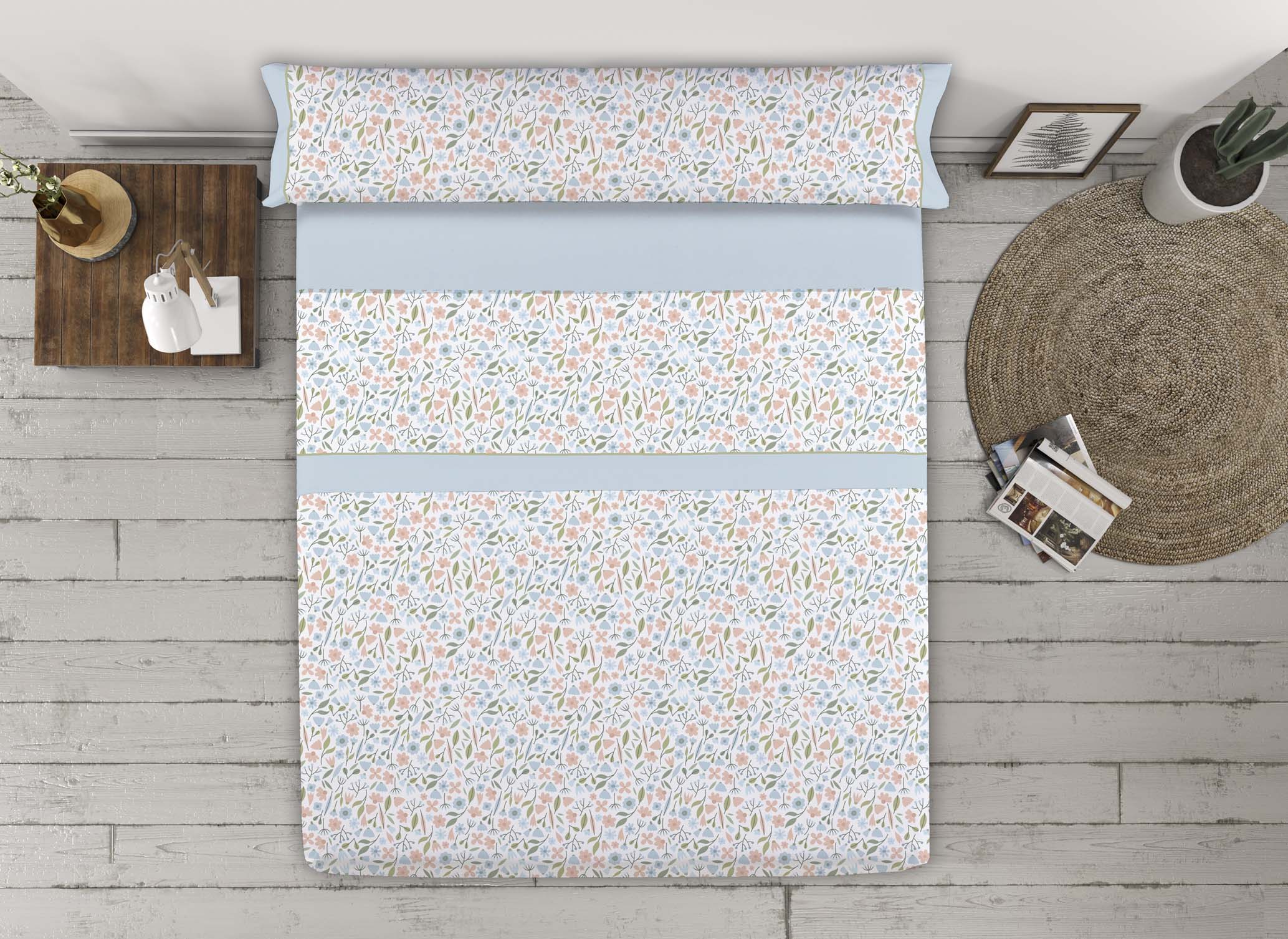 Juego de sábanas Montreal azul Juego de sábanas Montreal azul