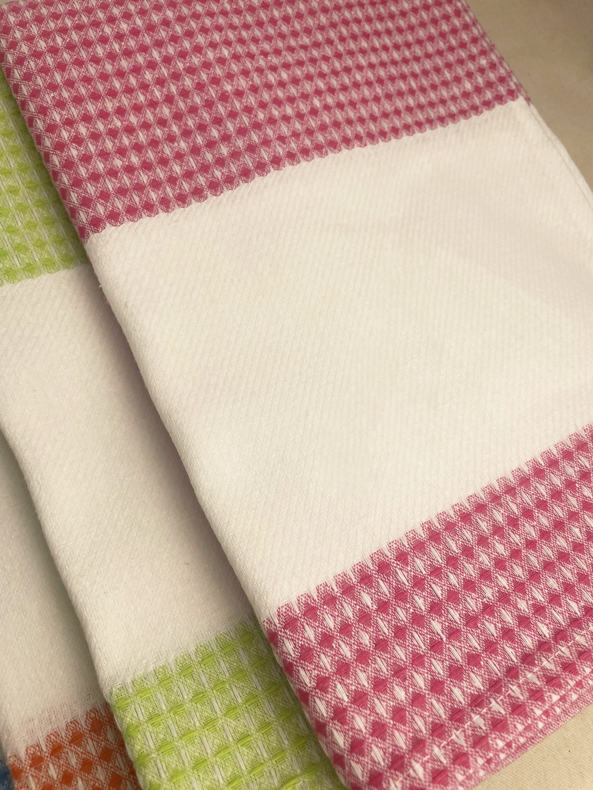 Paños de cocina para bordar punto de cruz 4 colores distintos